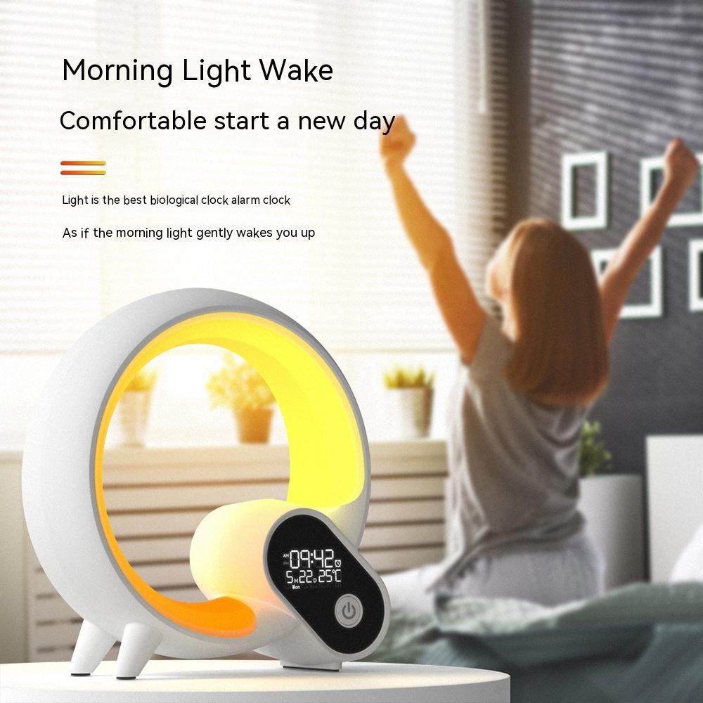 Intelligent Wake-Up Alarm Clock with Sunrise Simulation, Bluetooth Audio & LED Atmosphere Light