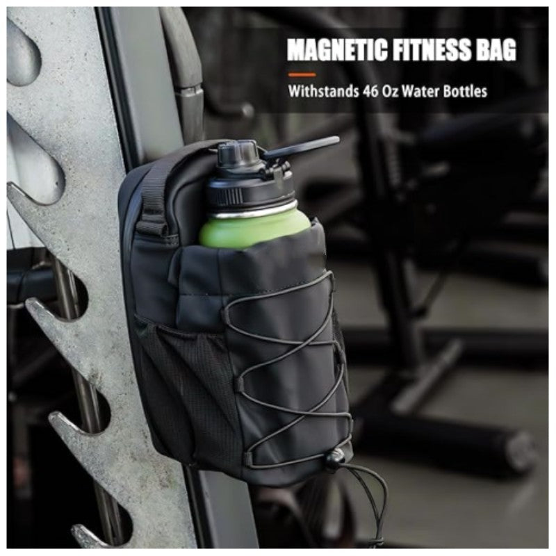 Magnetic Gym Kettlebell Bag with Water Bottle Holder – Crossbody Fitness Sling