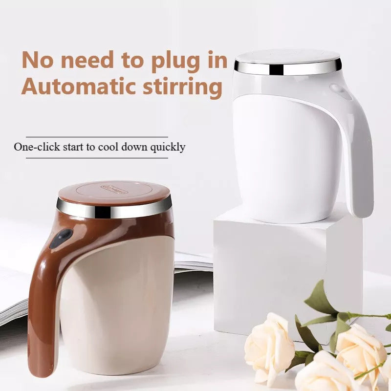 Rechargeable Automatic Electric Stirring Cup – Self-Mixing Coffee & Milkshake Mug