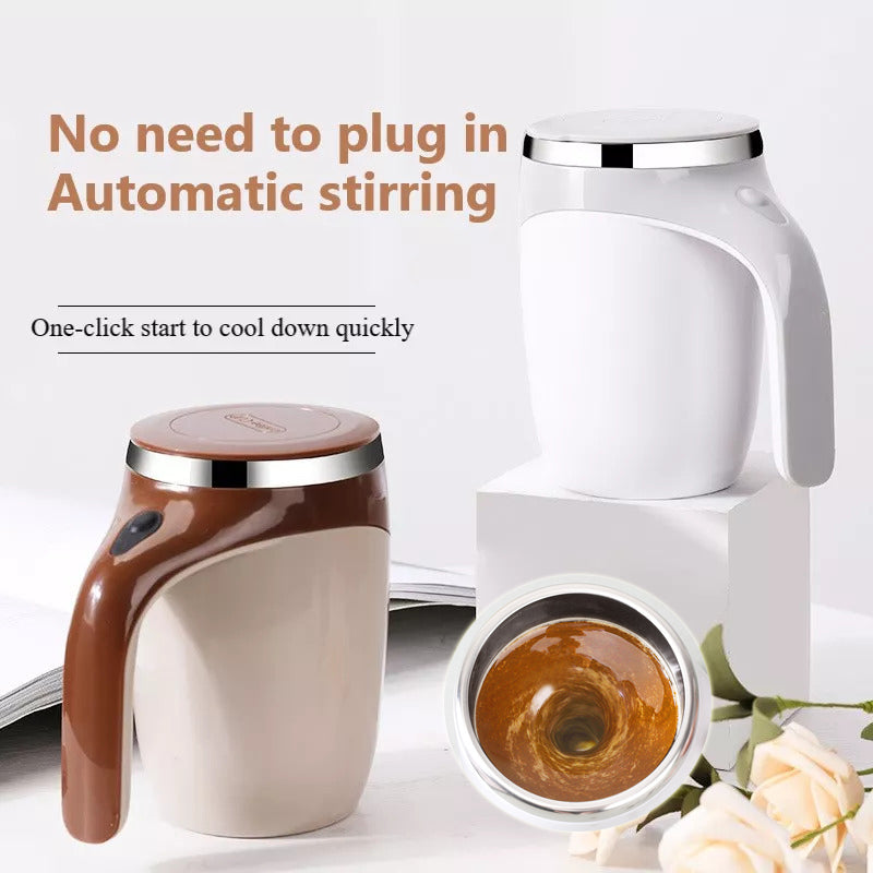 Rechargeable Automatic Electric Stirring Cup – Self-Mixing Coffee & Milkshake Mug